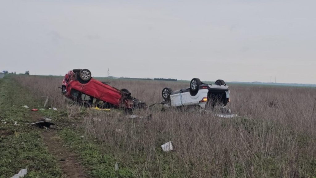 Accident cu patru victime in Constanta Masini rasturnate