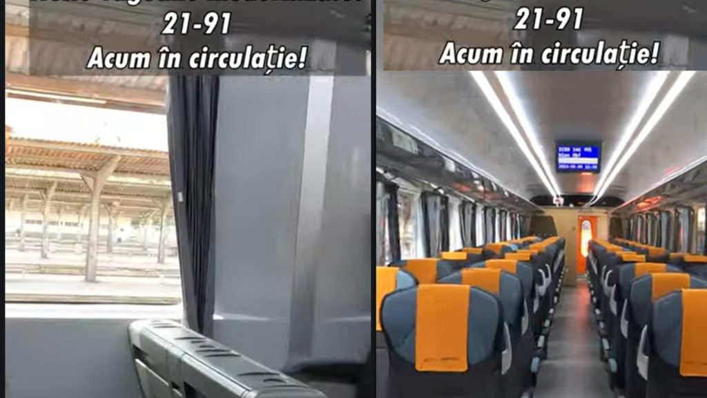 Cum arata vagoanele modernizate CFR si rutele lor