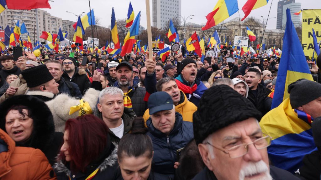 Romanii mesaj la protest Vrem dreptate vrem democratie