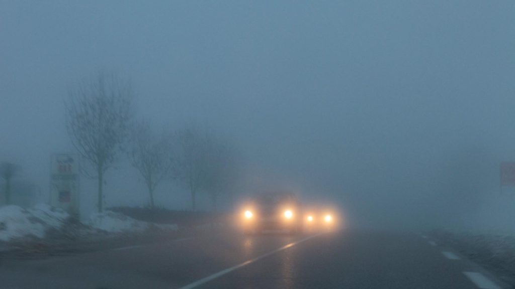 Atentie soferi Ceata pe drumuri judetene din tara