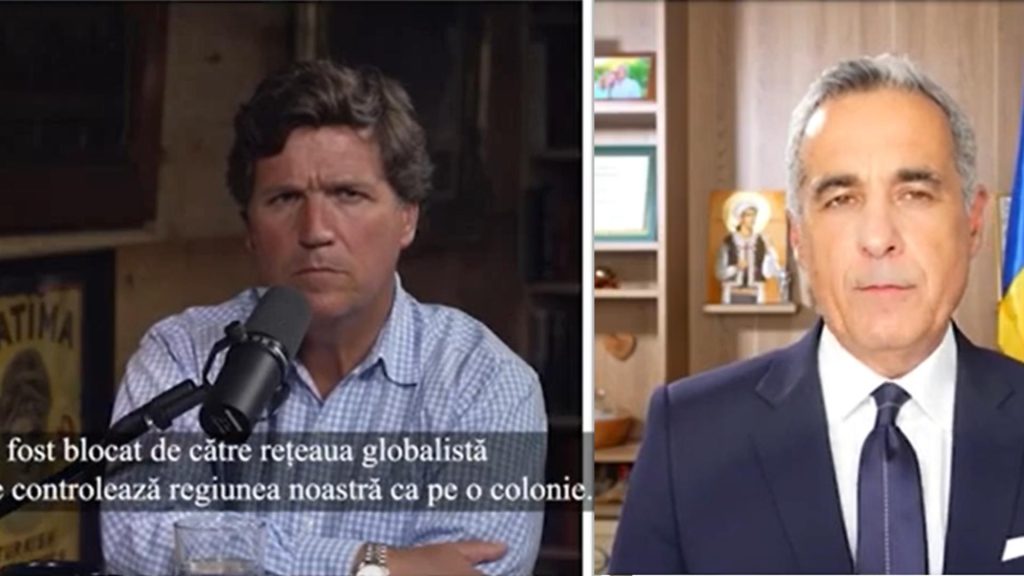 Calin Georgescu interviu eveniment cu Tucker Carlson Sistemul din Romania este complet controlat de interferente externe Inaintea alegerilor din SUA de Blinken Dupa de Franta