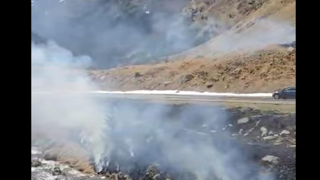 Inca un incendiu in muntii judetului Arges posibil intentionat