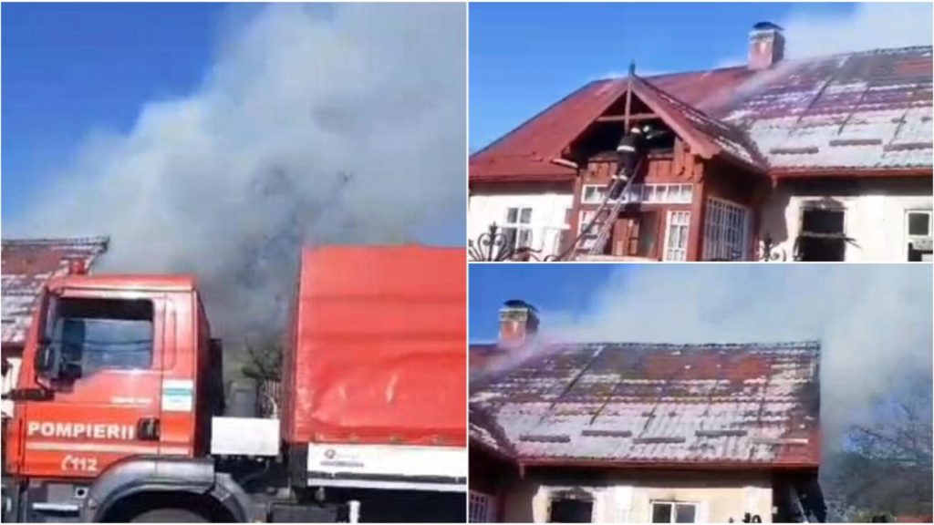 Incendiu major la o casa din Suceava