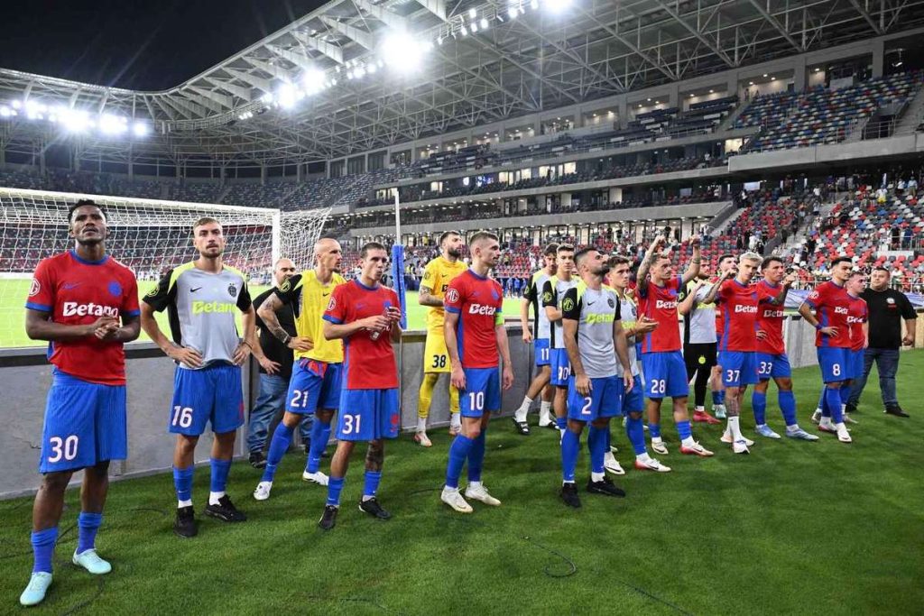 LIVE 20 30 FCSB Shkendija Echipa de start a ros albastrilor