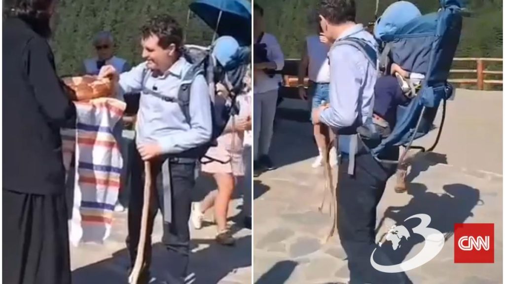 Nicuseor Dan in pelerinaj la manastirea Arsenie Boca